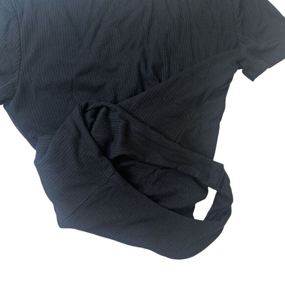 2 for $30 REVOLVE PRIVACY PLEASE Xenia Black Lace-Up Bodysuit - Picture 9 of 13